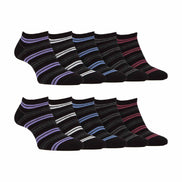 10 Pack Men's Breathable Bamboo Plain Trainer Socks