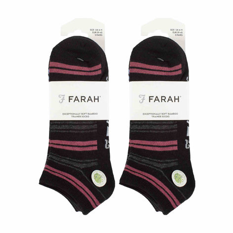 10 Pack Men's Breathable Bamboo Plain Trainer Socks