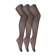 3 Pairs Fishnet Ladies Tights | Footed Pretty Stocking Ideal for Dance Party
