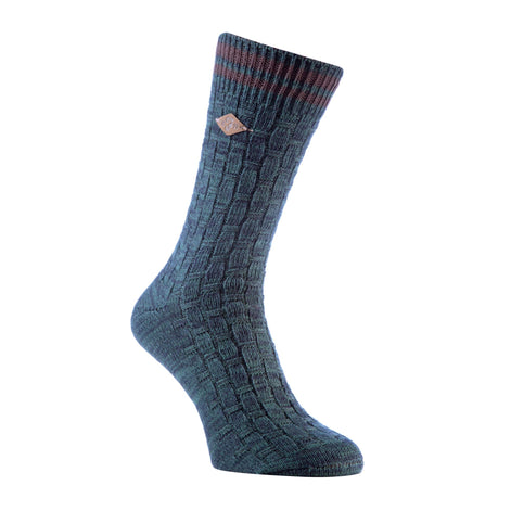 2 Pack Men's Thick Cotton Chunky Knitted Formal Boot Socks