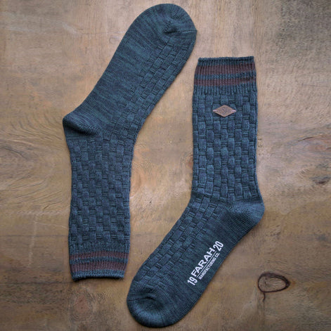 2 Pack Men's Thick Cotton Chunky Knitted Formal Boot Socks