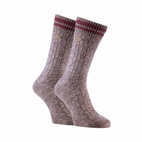 2 Pack Men's Thick Cotton Chunky Knitted Formal Boot Socks
