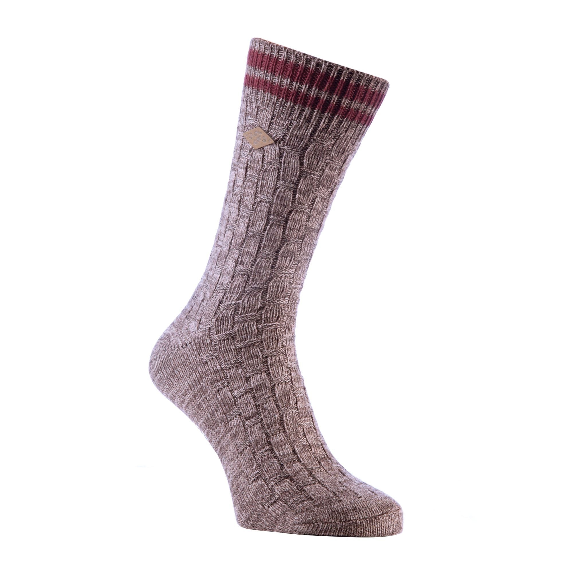 2 Pack Men's Thick Cotton Chunky Knitted Formal Boot Socks