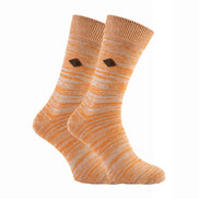 2 Pack Men's Bright Colour Luxury Cotton Casual Crew Socks