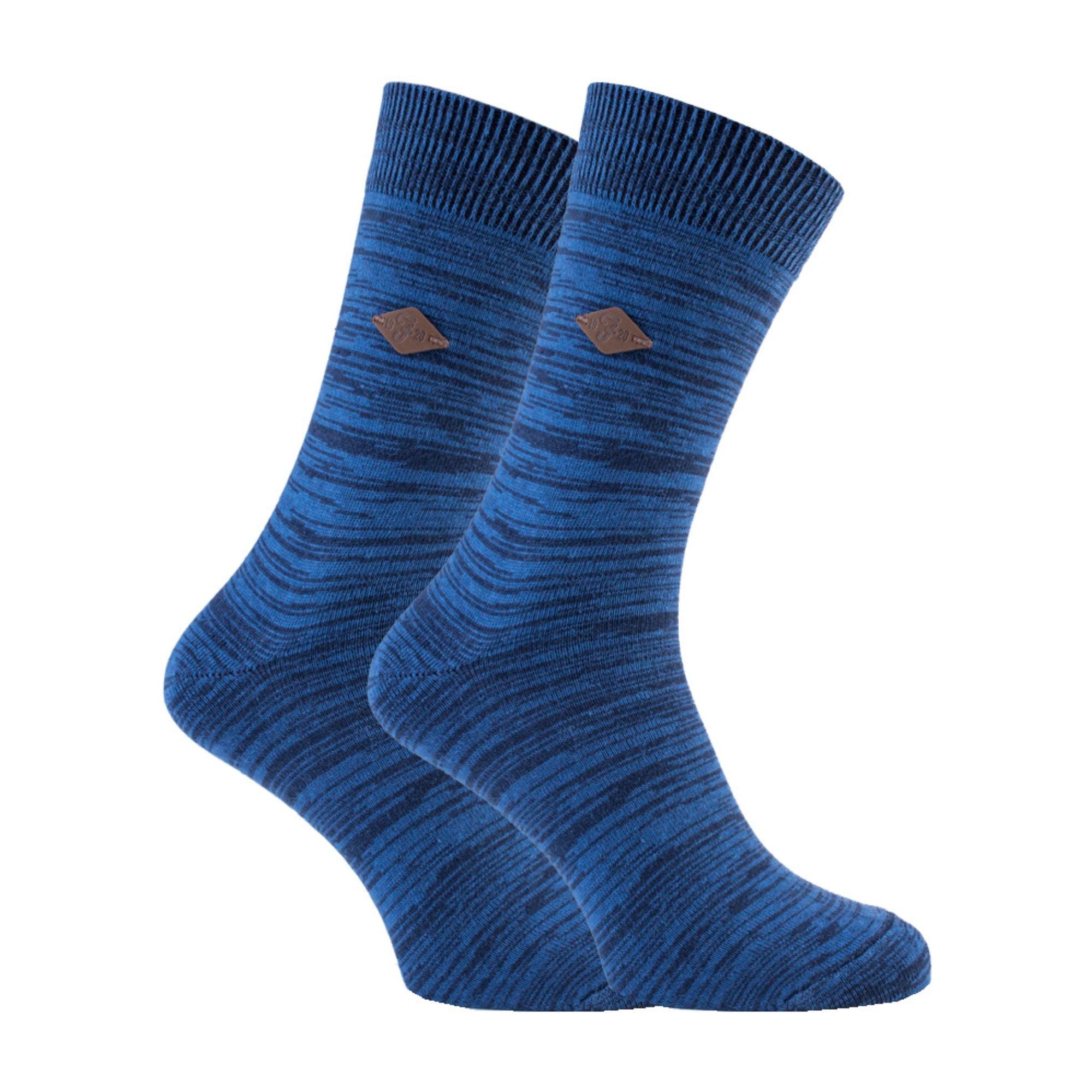 2 Pack Men's Bright Colour Luxury Cotton Casual Crew Socks