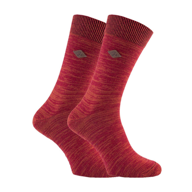 2 Pack Men's Bright Colour Luxury Cotton Casual Crew Socks