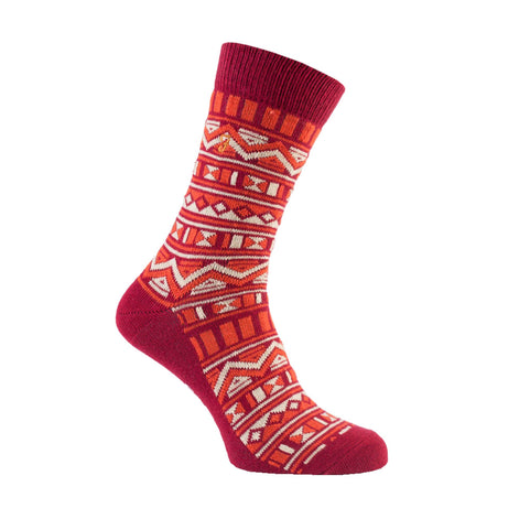 2 Pack Mens Vintage Aztec Patterned Colourful Cotton Socks