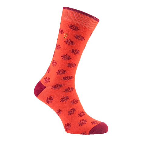 2 Pack Men's Retro Cotton Rich Luxury Formal Dress Socks