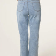 Light Blue Eyelet Embroidered Jeans