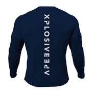 XAPE Futuristic Long Sleeve Tee - Navy