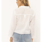 Sisstrevolution Island Tides woven top
