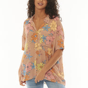 Sisstr Stay Stoked SS Woven Top