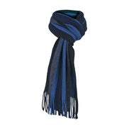 Mens Italian Inspired Warm Knitted Striped Winter Scarf
