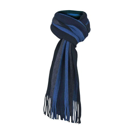 Mens Italian Inspired Warm Knitted Striped Winter Scarf