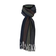 Mens Italian Inspired Warm Knitted Striped Winter Scarf