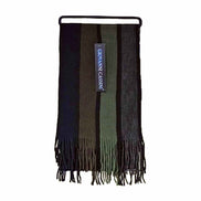 Mens Italian Inspired Warm Knitted Striped Winter Scarf