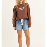 Sisstr Lucia Long Sleeve Fleece Crew