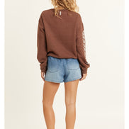 Sisstr Lucia Long Sleeve Fleece Crew