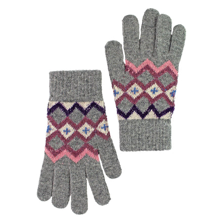 Ladies Wool Gloves | Winter Cute Fairisle Gloves for Cold Weather