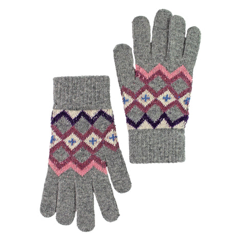 Ladies Wool Gloves | Winter Cute Fairisle Gloves for Cold Weather
