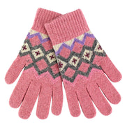 Ladies Wool Gloves | Winter Cute Fairisle Gloves for Cold Weather