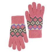 Ladies Wool Gloves | Winter Cute Fairisle Gloves for Cold Weather