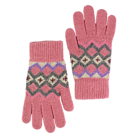 Ladies Wool Gloves | Winter Cute Fairisle Gloves for Cold Weather