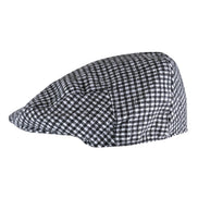Mens Checked Wool Blend Traditional Flat Cap