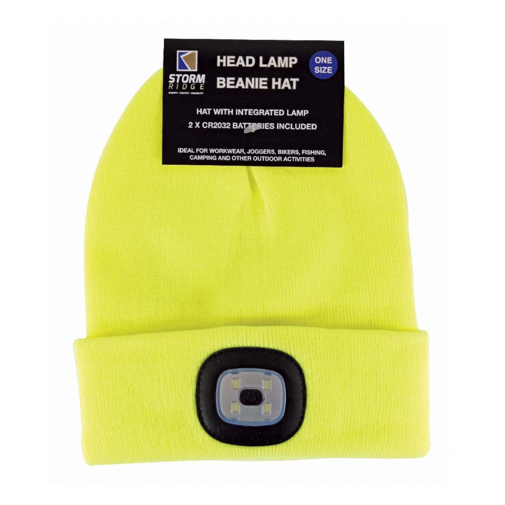 Ladies & Men's Winter Knit Beanie Hat with LED Light Torch