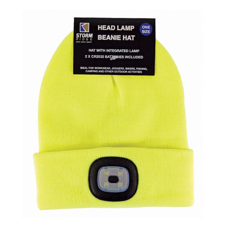 Ladies & Men's Winter Knit Beanie Hat with LED Light Torch