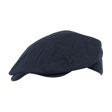 Mens Linen Flat Cap Vintage Style in Cream & Denim Blue