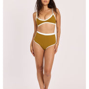 Sisstr Rising Tides High Waist Short Bikini Bottom