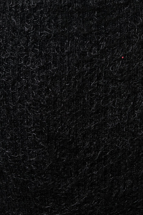 Blanka Eyelash Rib Long Sleeve Jumper - Black