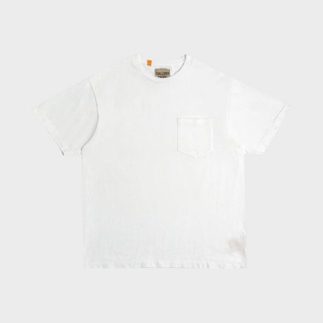Plain Vintage Pocket Tee White