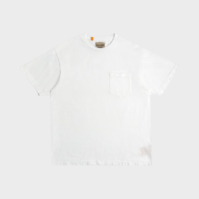 Plain Vintage Pocket Tee White