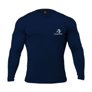 XAPE Garage Strength Long Sleeve Tee - Navy