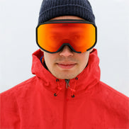 Zero UV400 Ski Snowboard Goggles with Anti-Fog Hydrophobic Mirror Double Lens