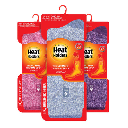 Set of 3 Insulated Thermal Ladies Socks for Ultimate Cold Weather Comfort