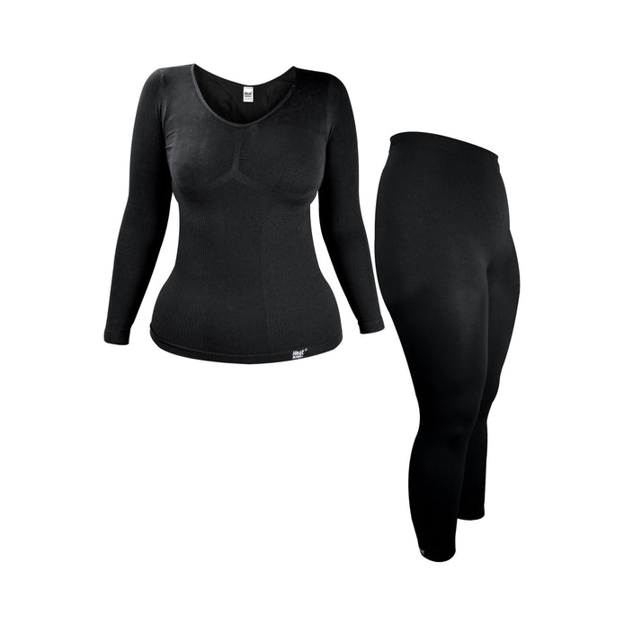 Cozy Women's Thermal Underwear Set: Long Sleeve Top & Long Leggings
