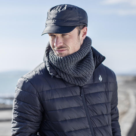 Mens Waterproof Fleece Lined Thermal Outdoor Hunting Cap
