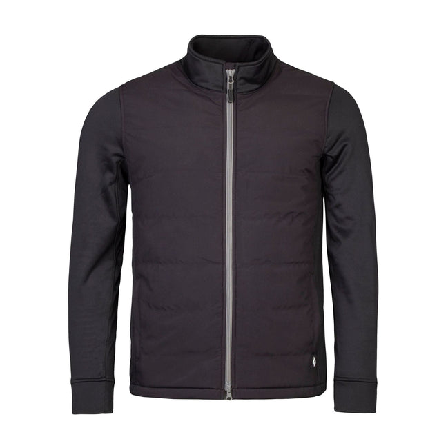 Men's Hybrid Fleece Lined Jacket Full Zip | Insulated Waterproof Coat