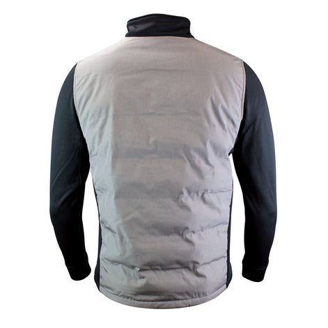 Men's Hybrid Fleece Lined Jacket Full Zip | Insulated Waterproof Coat