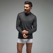 Men's Ultra Lite Long Sleeve Thermal Top | Fleece Lined Base Layer Top