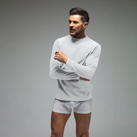 Men's Ultra Lite Long Sleeve Thermal Top | Fleece Lined Base Layer Top