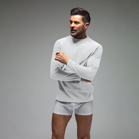 Men's Ultra Lite Long Sleeve Thermal Top | Fleece Lined Base Layer Top