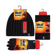 Mens Thermal Winter Hat, Gloves  & Neck Warmer Set