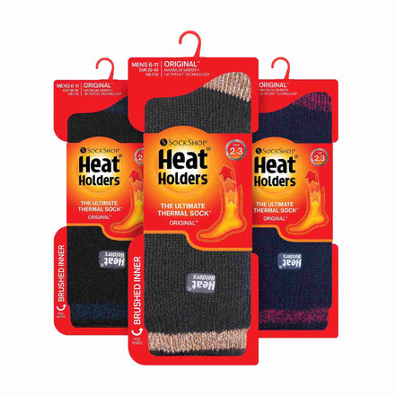 3 Pack Mens Insulated Thermal Socks for Winter