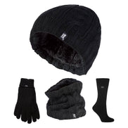 Ladies Winter Thermal Hat, Neck Warmer, Gloves & Socks Set