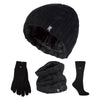 Ladies Winter Thermal Hat, Neck Warmer, Gloves & Socks Set