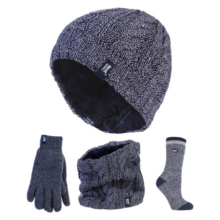 Ladies Winter Thermal Hat, Neck Warmer, Gloves & Socks Set